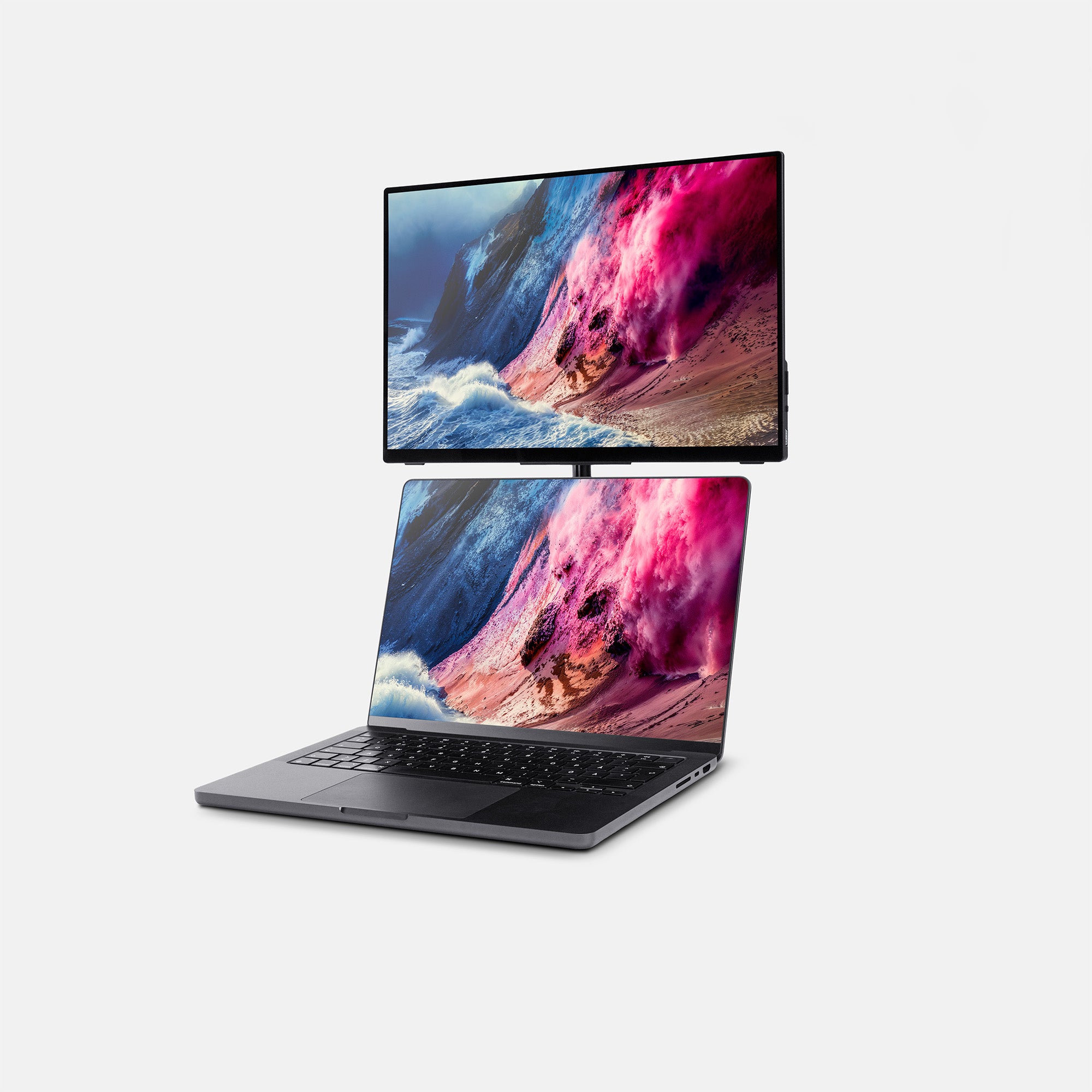 Tern Setups monitor and stand for digital nomads